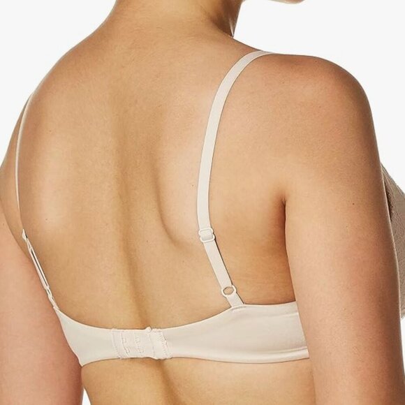 NWT Maidenform Women's Natural Boost Demi T-Shirt Underwire Bra, sandshell, 32C - Picture 2 of 2